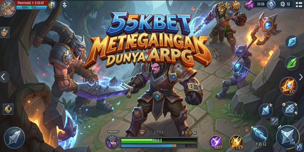 Tampilan gameplay seru dalam dunia ARPG 55KBET, penuh aksi dan petualangan.