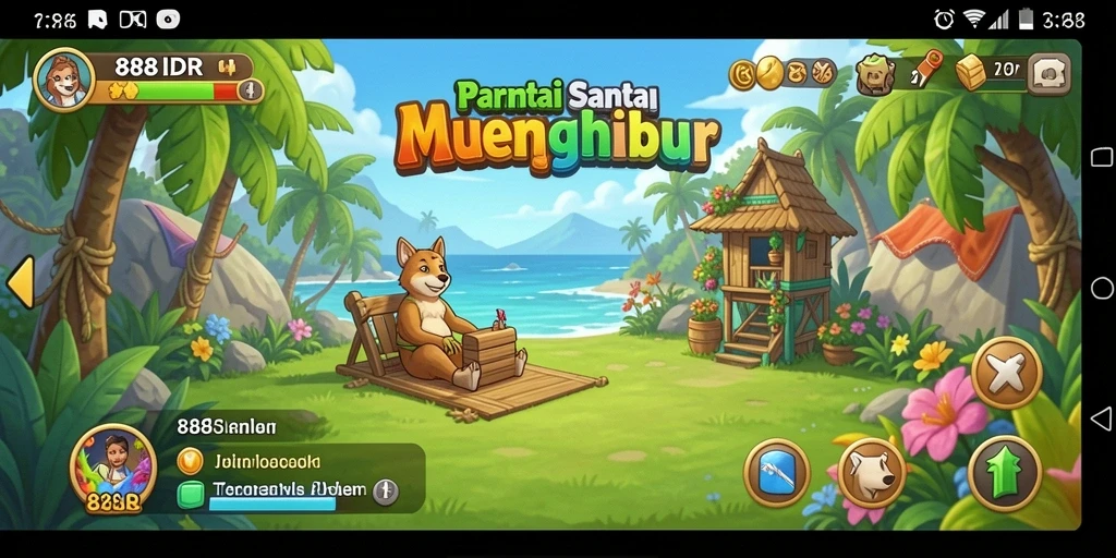 Screenshot gameplay casual 888IDR yang mengasyikkan.
