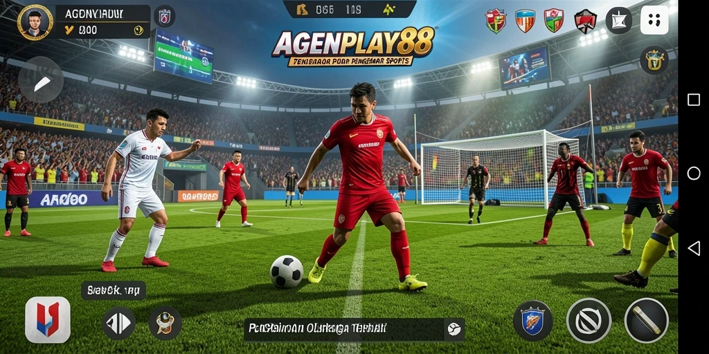 Tampilan permainan AGENPLAY88 yang seru dalam aksi olahraga.