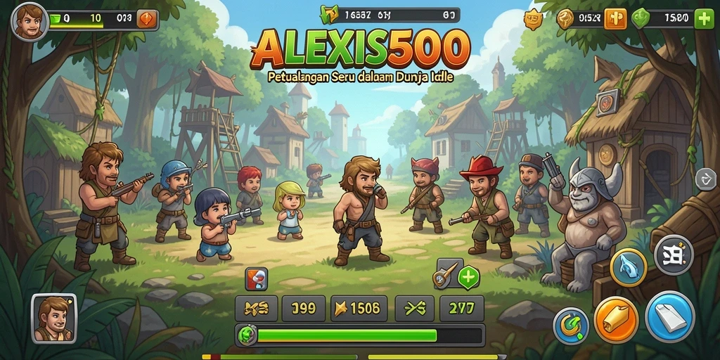 Screenshot gameplay ALEXIS500 menampilkan karakter yang sedang beraksi.