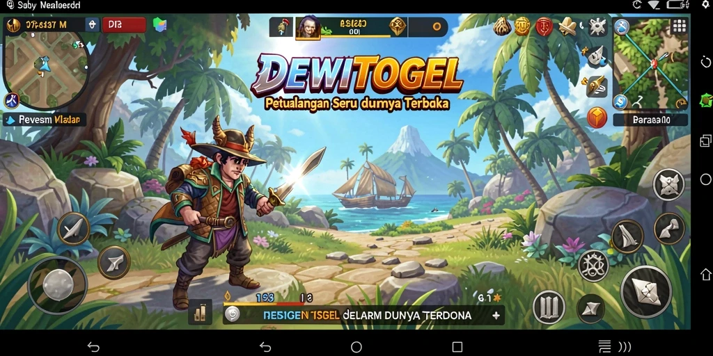 Tampilan gameplay epik dari DEWITOGEL dalam dunia terbuka.