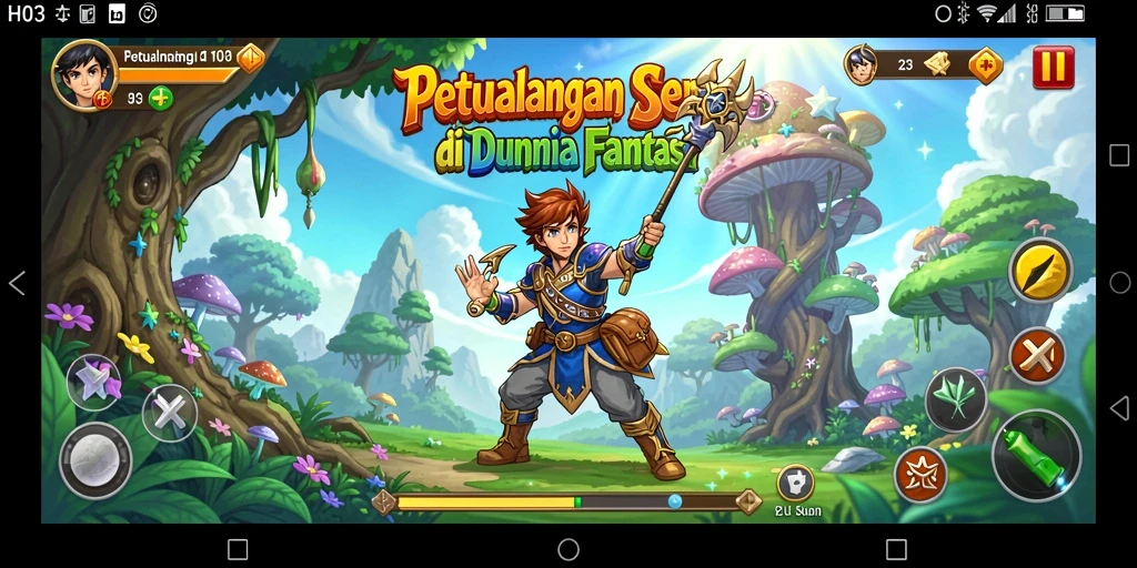 Tampilan gameplay seru H03 yang penuh tantangan dan eksplorasi.