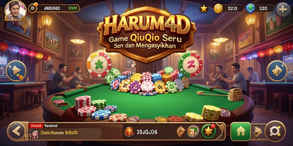 Tampilan gameplay QiuQiu yang seru dan mengasyikkan.