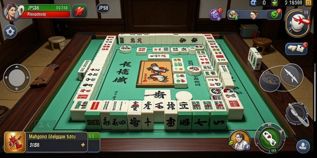 Screenshot gameplay JPS88 menampilkan aksi seru permainan Mahjong.