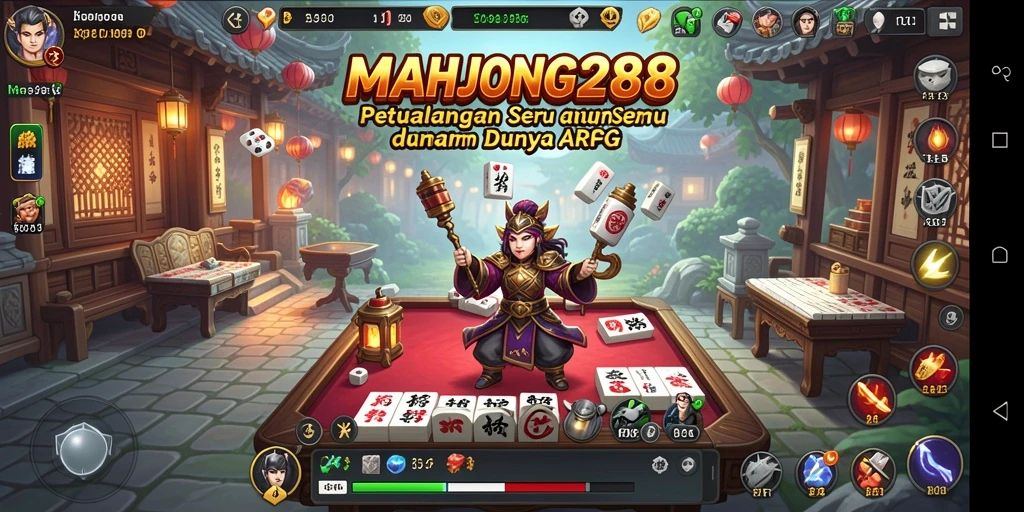 Tampilan gameplay seru di dunia ARPG MAHJONG288.