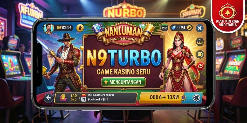 Tampilan gameplay seru N9TURBO dengan fitur kasino interaktif.