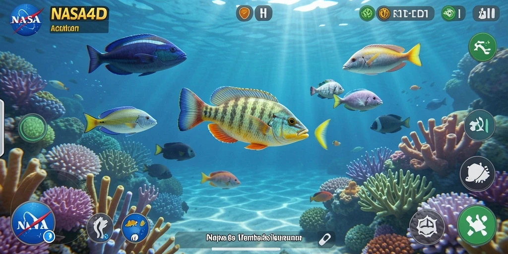 Screenshot gameplay menampilkan aksi seru dalam game Tembak Ikan.