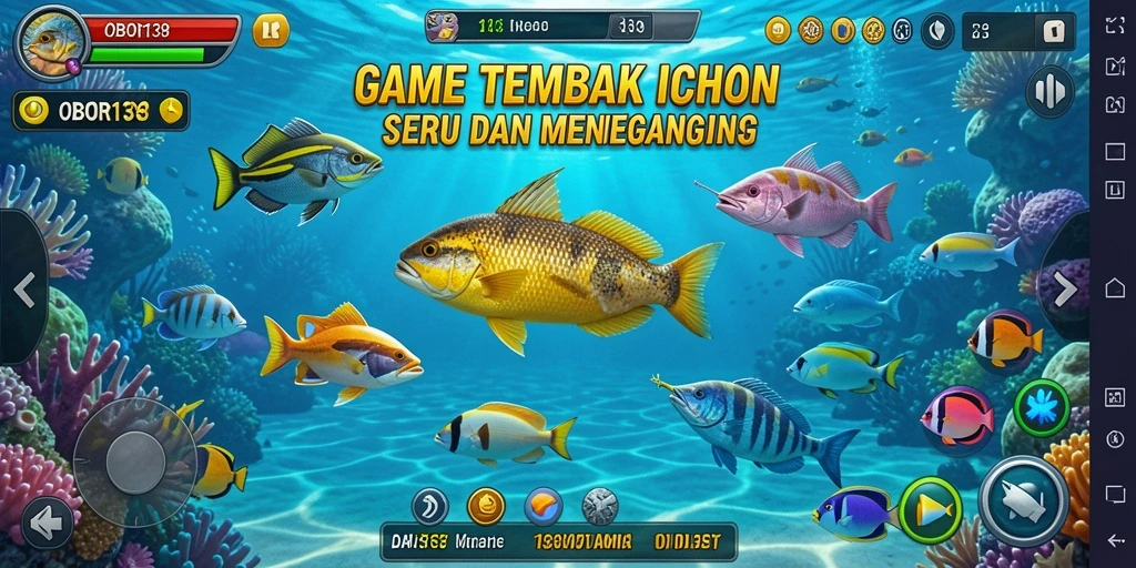 Screenshot gameplay OBOR138 yang menarik dalam aksi Tembak Ikan.