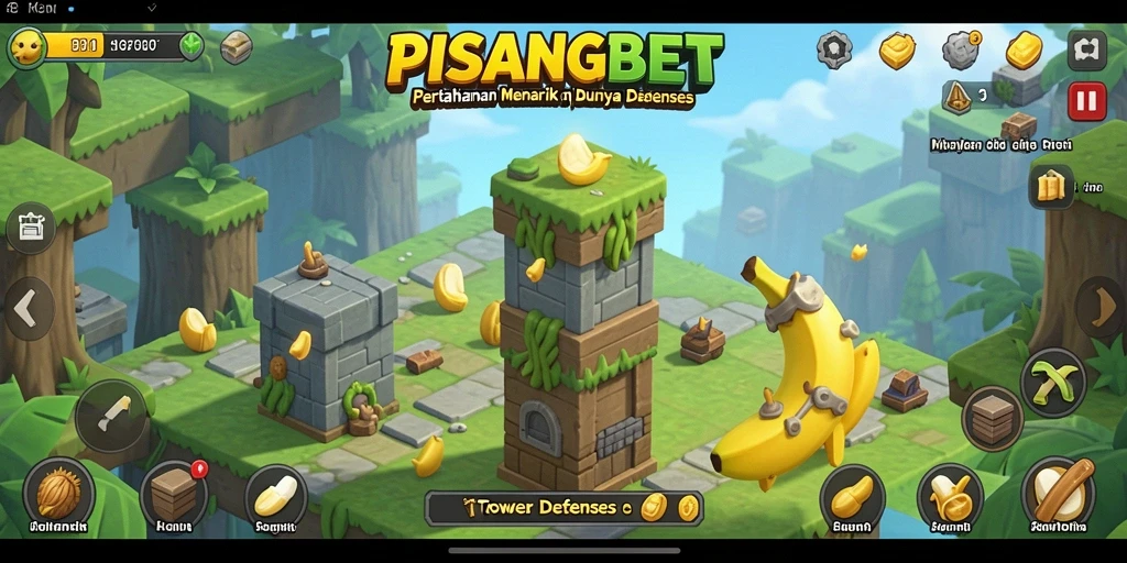 Screenshot gameplay PISANGBET menampilkan aksi pertahanan yang mendebarkan.