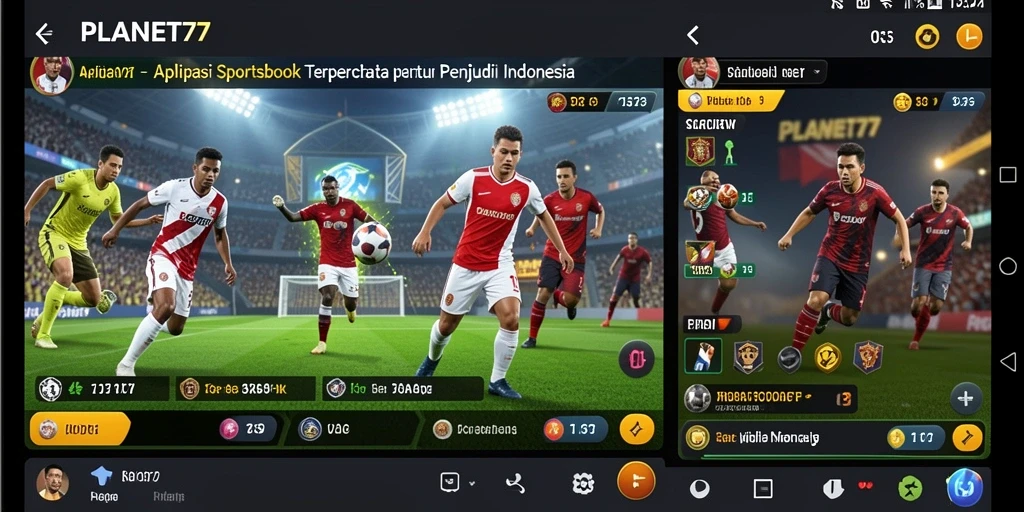 Tampilan menarik dan user-friendly dari gameplay Sportsbook PLANET77.