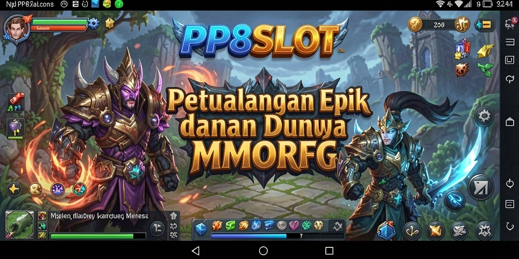 Tampilan gameplay PP8SLOT yang menarik dan penuh aksi dalam dunia MMORPG.