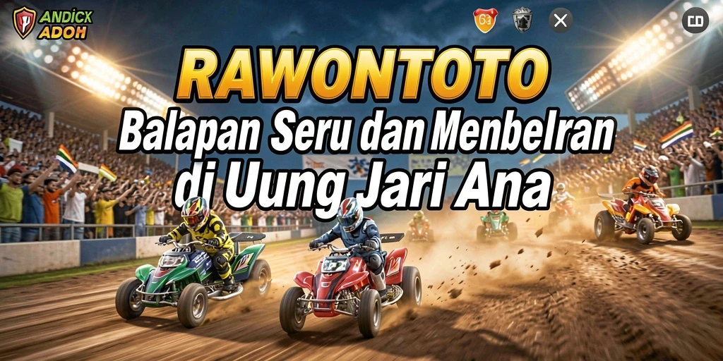 Tampilan gameplay balapan seru di RAWONTOTO dengan grafis memukau.