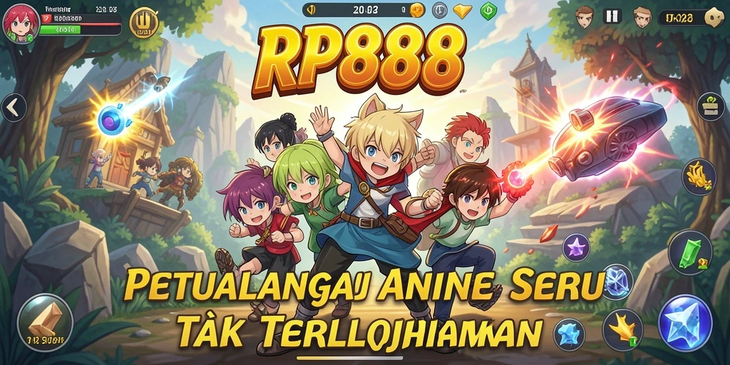Tangkapan layar utama RP888 menunjukkan aksi gameplay Anime yang mendebarkan.