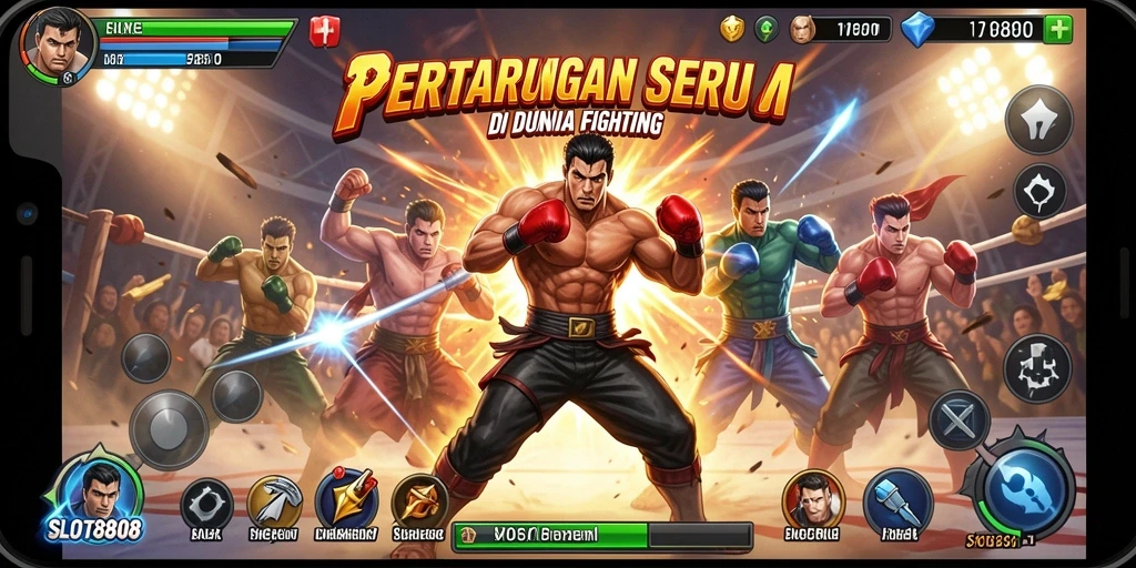 Tangkapan layar menampilkan aksi pertandingan seru di SLOT8808.