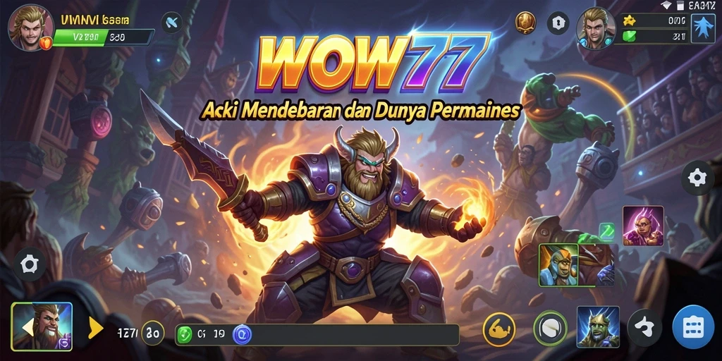 Gameplay WOW77 menampilkan aksi seru dan pertarungan mendebarkan.